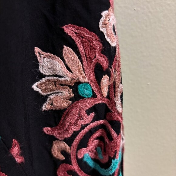 Floreat Anthropologie Women Avery Dress Size XS Embroidered Oversized Tunic Boho - Picture 5 of 16